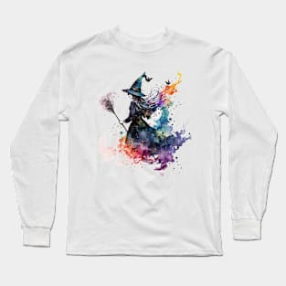 Witch Watercolour #9 Long Sleeve T-Shirt